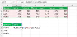 buscarh en excel