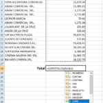 función subtotales en Excel
