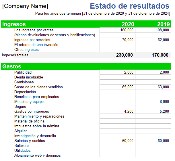 Estado De Resultados En Excel Siempre Excel 6757