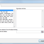lista personalizada en excel