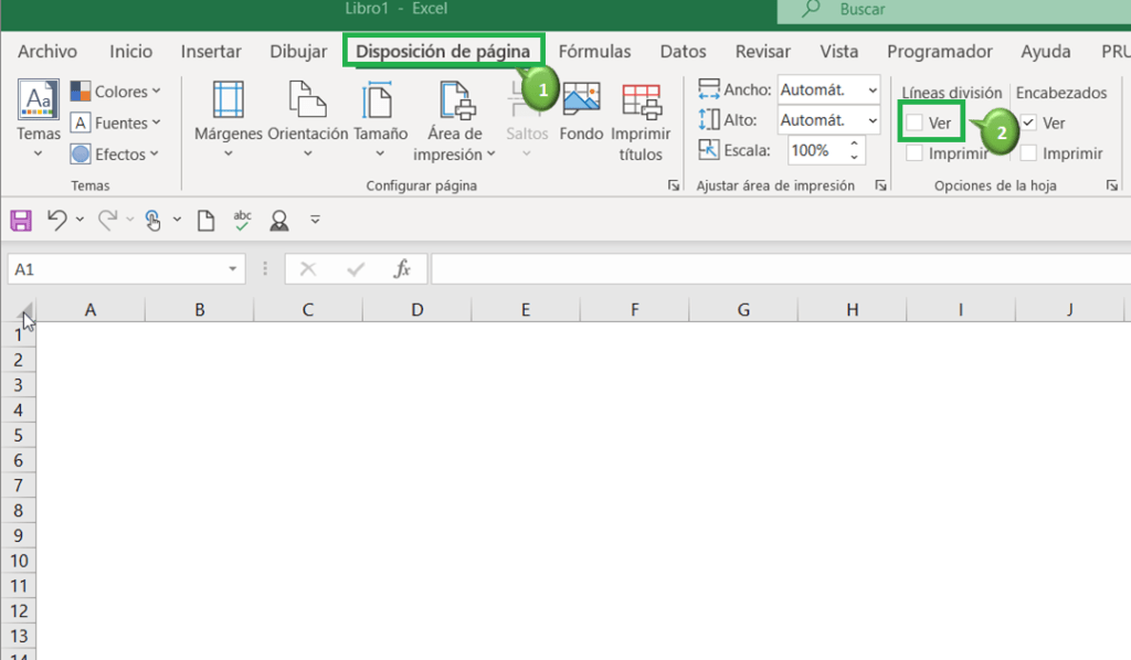 Cómo Quitar Las Líneas De Excel Quitar Cuadrícula Siempre Excel