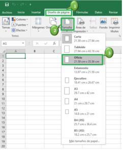 COMO IMPRIMIR TAMAÑO OFICIO EN EXCEL