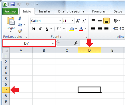 celdad en excel