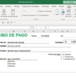 Formato De Recibo De Pago En Excel