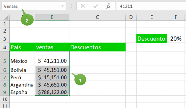 Cuadro De Nombre En Excel Siempre Excel 4240