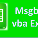 Msgbox vba excel msgbox-vba-excel