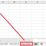 Sumar en Excel con diferente formula sumar-numero-seleccionado