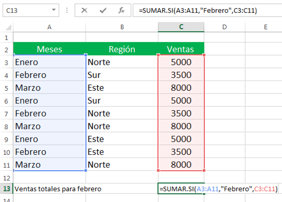 Función Sumarsi En Excel Suma Celdas Condicionalmente Siempre Excel 3565