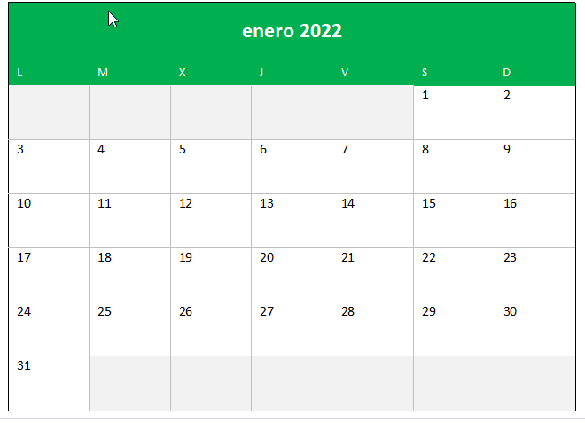 Calendario 2022 Descargar Plantilla En Excel Siempre Excel