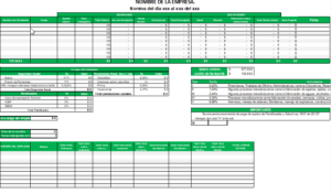 formato de nomina en excel