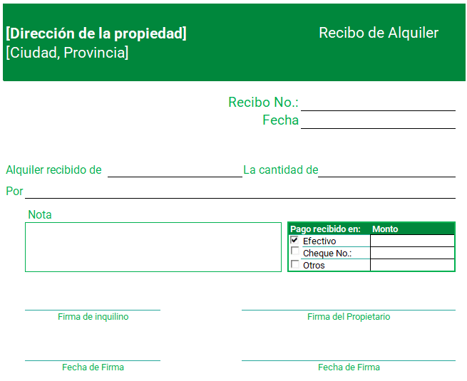 Recibo De Alquiler Plantilla Gratis En Excel Siempre Excel 7543