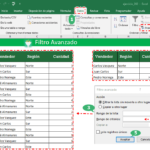 filtro avanzado en Excel