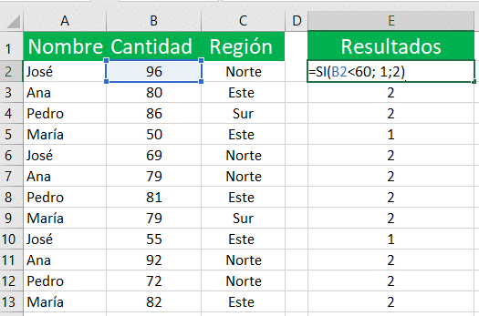 funciones lógicas en excel