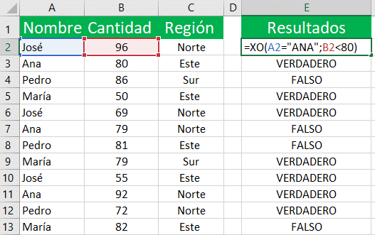 funciones lógicas en excel