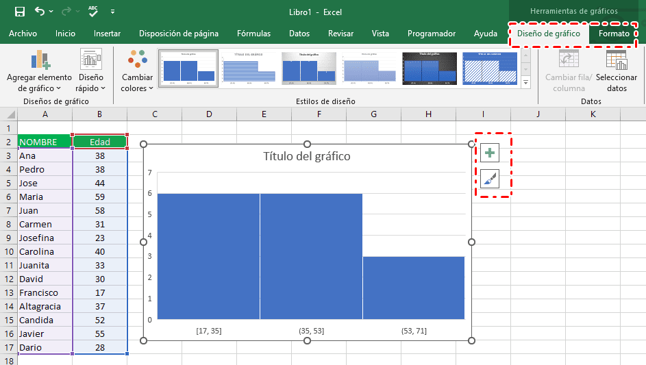 histograma en excel