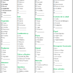 Lista de las Compras en excel: Plantillas gratis lista de compras de supermercado completa excel