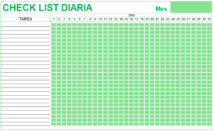 check list en excel