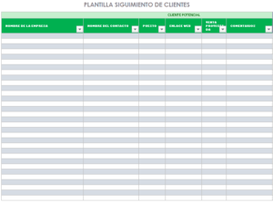 plantilla excel para seguimiento de clientes gratis