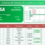Control de tarjetas de crédito Excel gratis