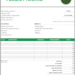 Factura proforma en Excel plantilla gratis factura proforma en excel
