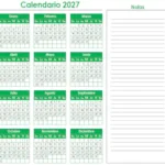 calendario 20207 en excel